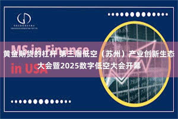 黄金期货的杠杆 第三届低空（苏州）产业创新生态大会暨2025数字低空大会开幕